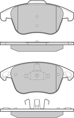 E.T.F. 12-1330 - Тормозные колодки, дисковые, комплект avtokuzovplus.com.ua