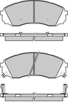 E.T.F. 12-1336 - Гальмівні колодки, дискові гальма autocars.com.ua