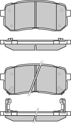 E.T.F. 12-1337 - Тормозные колодки, дисковые, комплект avtokuzovplus.com.ua