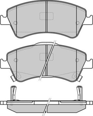 GMC 2466801 - Гальмівні колодки, дискові гальма autocars.com.ua