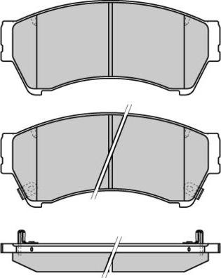 E.T.F. 12-1343 - Гальмівні колодки, дискові гальма autocars.com.ua