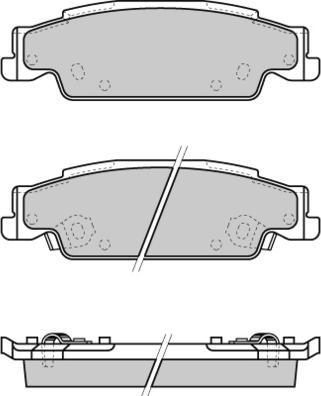 E.T.F. 12-1345 - Гальмівні колодки, дискові гальма autocars.com.ua