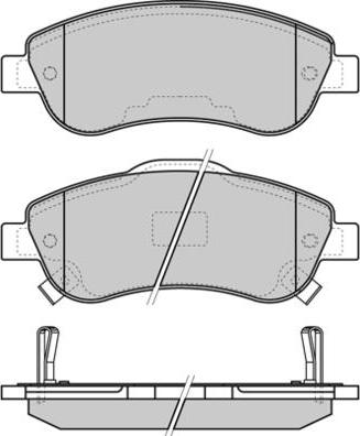 E.T.F. 12-1352 - Гальмівні колодки, дискові гальма autocars.com.ua