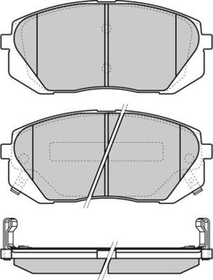 E.T.F. 12-1358 - Гальмівні колодки, дискові гальма autocars.com.ua