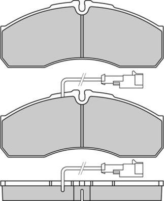 ACDelco AC0581109CD - Гальмівні колодки, дискові гальма autocars.com.ua