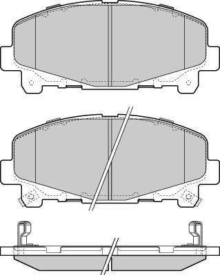Woking PSA1302300 - Гальмівні колодки, дискові гальма autocars.com.ua