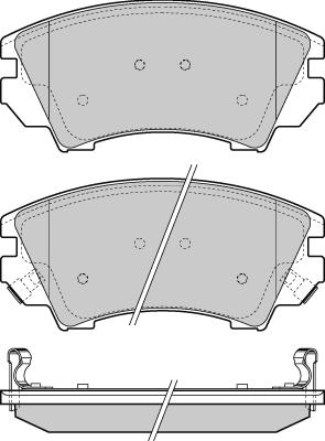 E.T.F. 12-1377 - Гальмівні колодки, дискові гальма autocars.com.ua