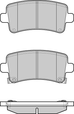 E.T.F. 12-1379 - Гальмівні колодки, дискові гальма autocars.com.ua