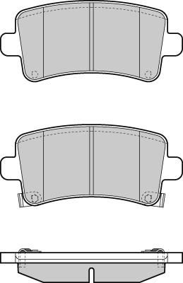 Holden 13 343 451 - Гальмівні колодки, дискові гальма autocars.com.ua