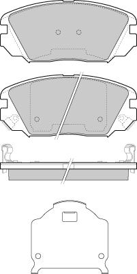 E.T.F. 12-1401 - Гальмівні колодки, дискові гальма autocars.com.ua