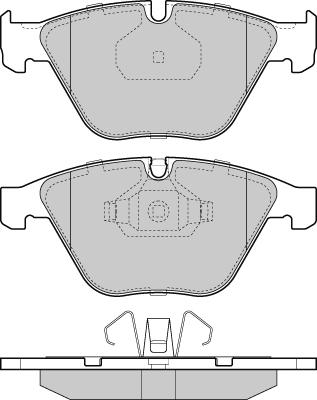 E.T.F. 12-1403 - Тормозные колодки, дисковые, комплект avtokuzovplus.com.ua