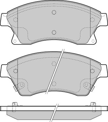 E.T.F. 12-1404 - Гальмівні колодки, дискові гальма autocars.com.ua