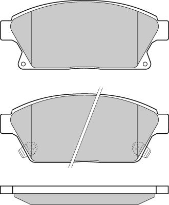 E.T.F. 12-1405 - Гальмівні колодки, дискові гальма autocars.com.ua