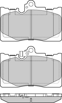 Sangsin Brake GP2302 - Гальмівні колодки, дискові гальма autocars.com.ua