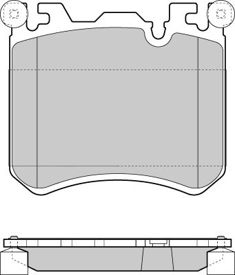 DJ Parts BP2515 - Гальмівні колодки, дискові гальма autocars.com.ua