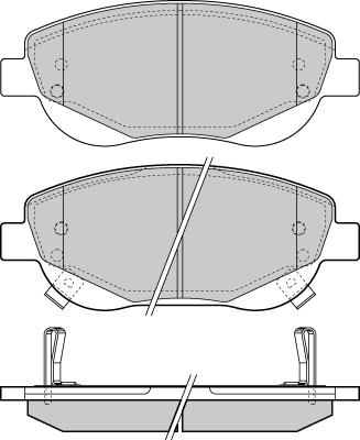 Allied Nippon ADB32035 - Гальмівні колодки, дискові гальма autocars.com.ua