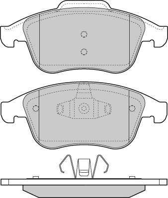 E.T.F. 12-1430 - Гальмівні колодки, дискові гальма autocars.com.ua