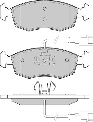 E.T.F. 12-1433 - Тормозные колодки, дисковые, комплект avtokuzovplus.com.ua