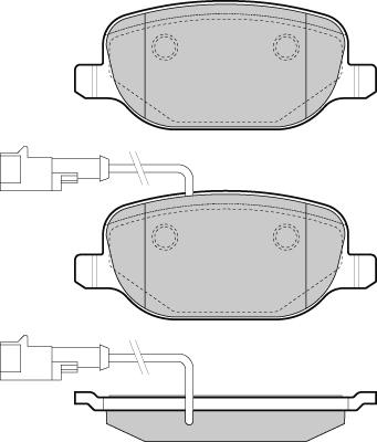 Dynamatrix DBP4337 - Тормозные колодки, дисковые, комплект avtokuzovplus.com.ua