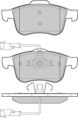 E.T.F. 12-1443 - Гальмівні колодки, дискові гальма autocars.com.ua