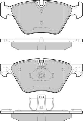 E.T.F. 12-1447 - Гальмівні колодки, дискові гальма autocars.com.ua