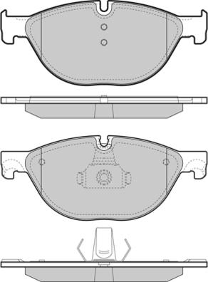 BMW 3411 6851 269 F - Гальмівні колодки, дискові гальма autocars.com.ua