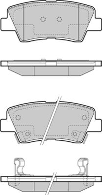 E.T.F. 12-1456 - Гальмівні колодки, дискові гальма autocars.com.ua