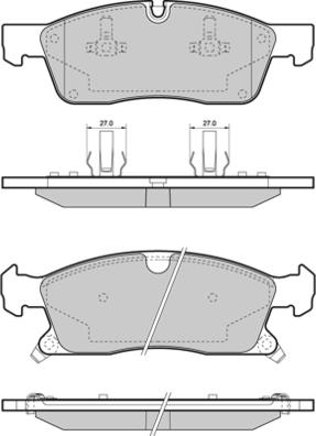E.T.F. 12-1460 - Гальмівні колодки, дискові гальма autocars.com.ua