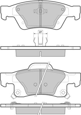 E.T.F. 12-1461 - Гальмівні колодки, дискові гальма autocars.com.ua