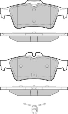 E.T.F. 12-1465 - Гальмівні колодки, дискові гальма autocars.com.ua