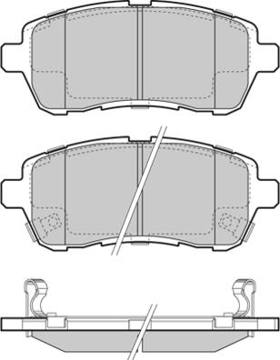 E.T.F. 12-1466 - Гальмівні колодки, дискові гальма autocars.com.ua
