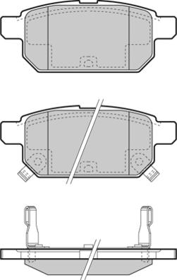 E.T.F. 12-1467 - Гальмівні колодки, дискові гальма autocars.com.ua