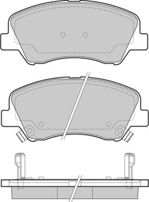 E.T.F. 12-1470 - Гальмівні колодки, дискові гальма autocars.com.ua
