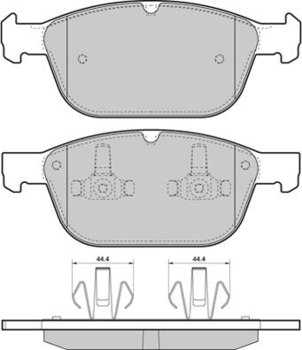 E.T.F. 12-1475 - Гальмівні колодки, дискові гальма autocars.com.ua