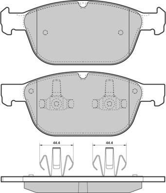 E.T.F. 12-1475 - Тормозные колодки, дисковые, комплект avtokuzovplus.com.ua