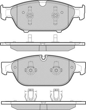 E.T.F. 12-1476 - Гальмівні колодки, дискові гальма autocars.com.ua