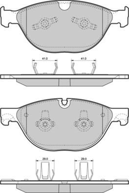 E.T.F. 12-1483 - Гальмівні колодки, дискові гальма autocars.com.ua
