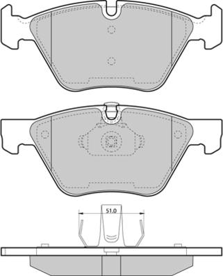 E.T.F. 12-1488 - Тормозные колодки, дисковые, комплект autodnr.net