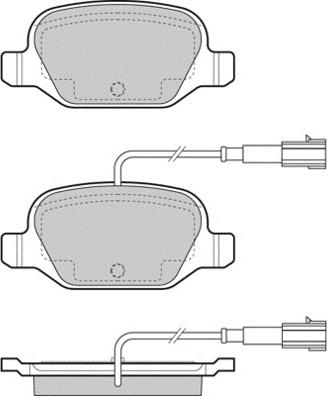 Triscan RH 2727 12 - Тормозные колодки, дисковые, комплект avtokuzovplus.com.ua