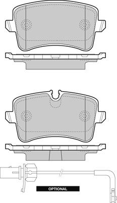 VW 4G0698451M - Гальмівні колодки, дискові гальма autocars.com.ua