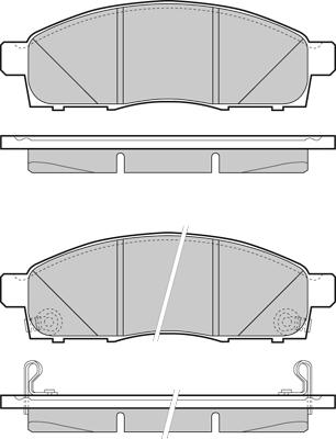 E.T.F. 12-1501 - Гальмівні колодки, дискові гальма autocars.com.ua