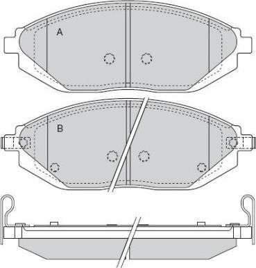 Japanparts 500WW14 - Тормозные колодки, дисковые, комплект avtokuzovplus.com.ua