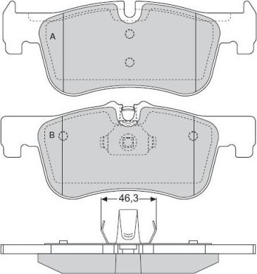 E.T.F. 12-1520 - Тормозные колодки, дисковые, комплект avtokuzovplus.com.ua