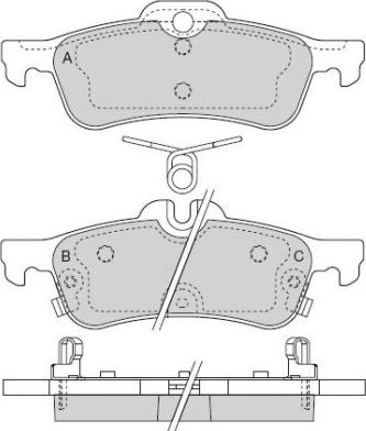 E.T.F. 12-1528 - Гальмівні колодки, дискові гальма autocars.com.ua