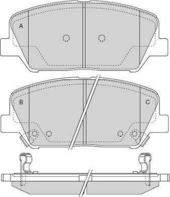 R Brake RB2102-207 - Гальмівні колодки, дискові гальма autocars.com.ua