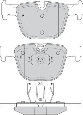 E.T.F. 12-1558 - Гальмівні колодки, дискові гальма autocars.com.ua
