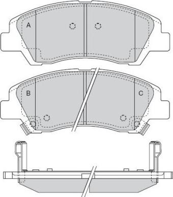 Valeo GDB3618 - Гальмівні колодки, дискові гальма autocars.com.ua