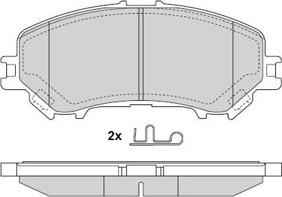 E.T.F. 12-1588 - Гальмівні колодки, дискові гальма autocars.com.ua