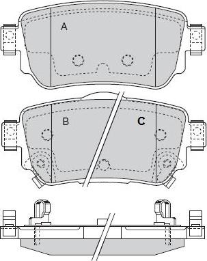 KRAFT AUTOMOTIVE KT091446 - Тормозные колодки, дисковые, комплект avtokuzovplus.com.ua