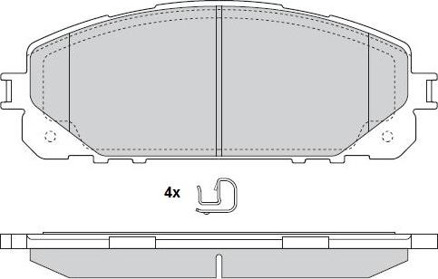 E.T.F. 12-1594 - Гальмівні колодки, дискові гальма autocars.com.ua